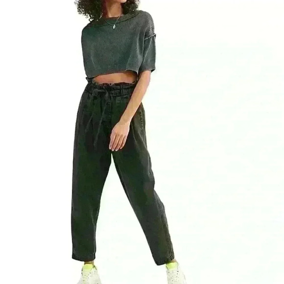 Free People Pants - Free People Margate Pleated Paper Bag Trousers Size XS